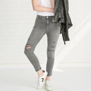 AGOLDE grey Feel Good Sophie cropped 5 pocket casual Trendy Stretch jeans 24